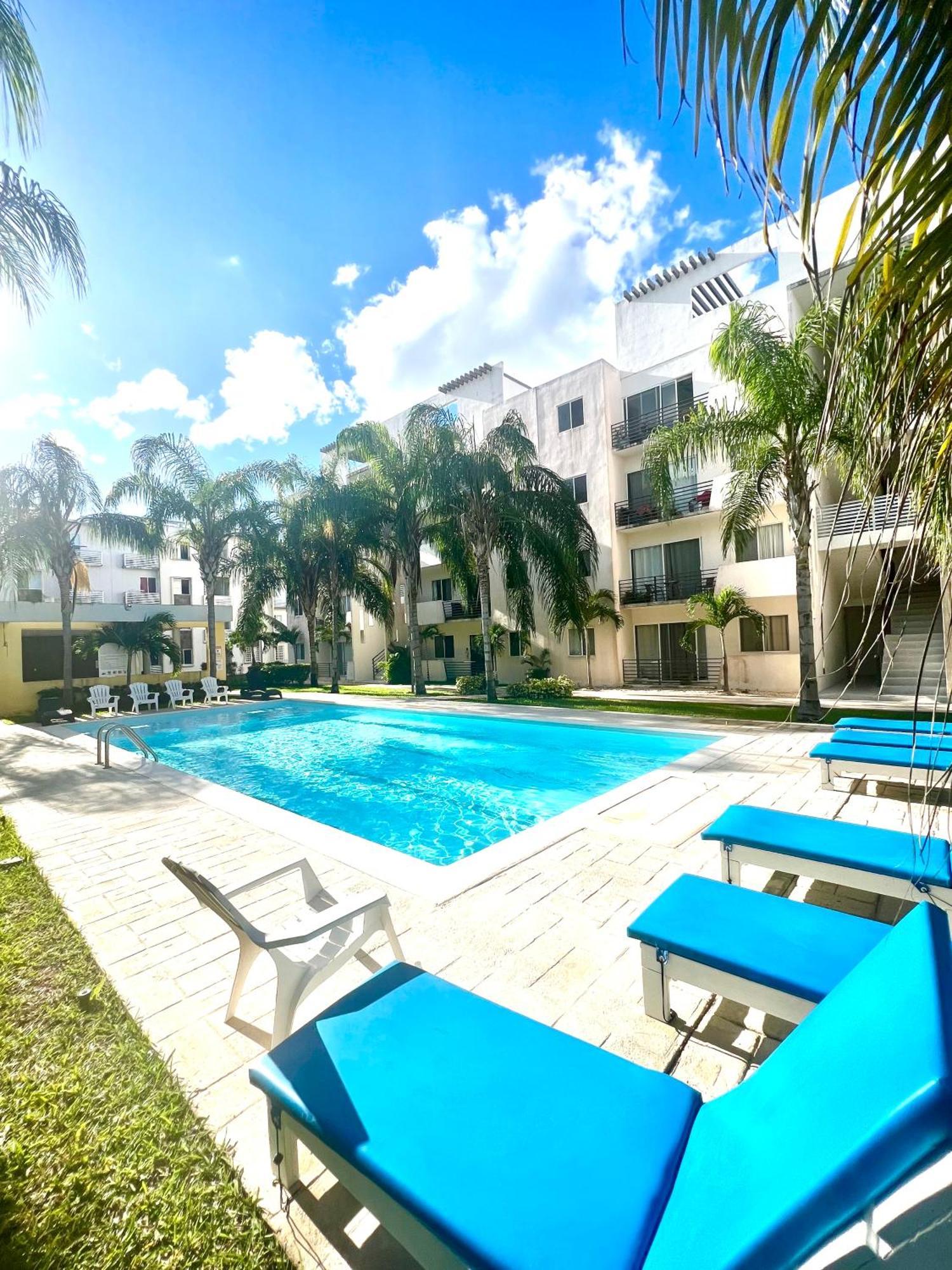 Departamento Blue Vacacional Lejlighed Playa del Carmen Eksteriør billede